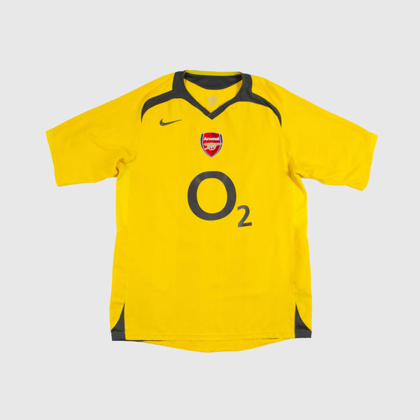 Forum X Cult Kits Arsenal 2005/06 Away Shirt - Yellow / Gun Metal