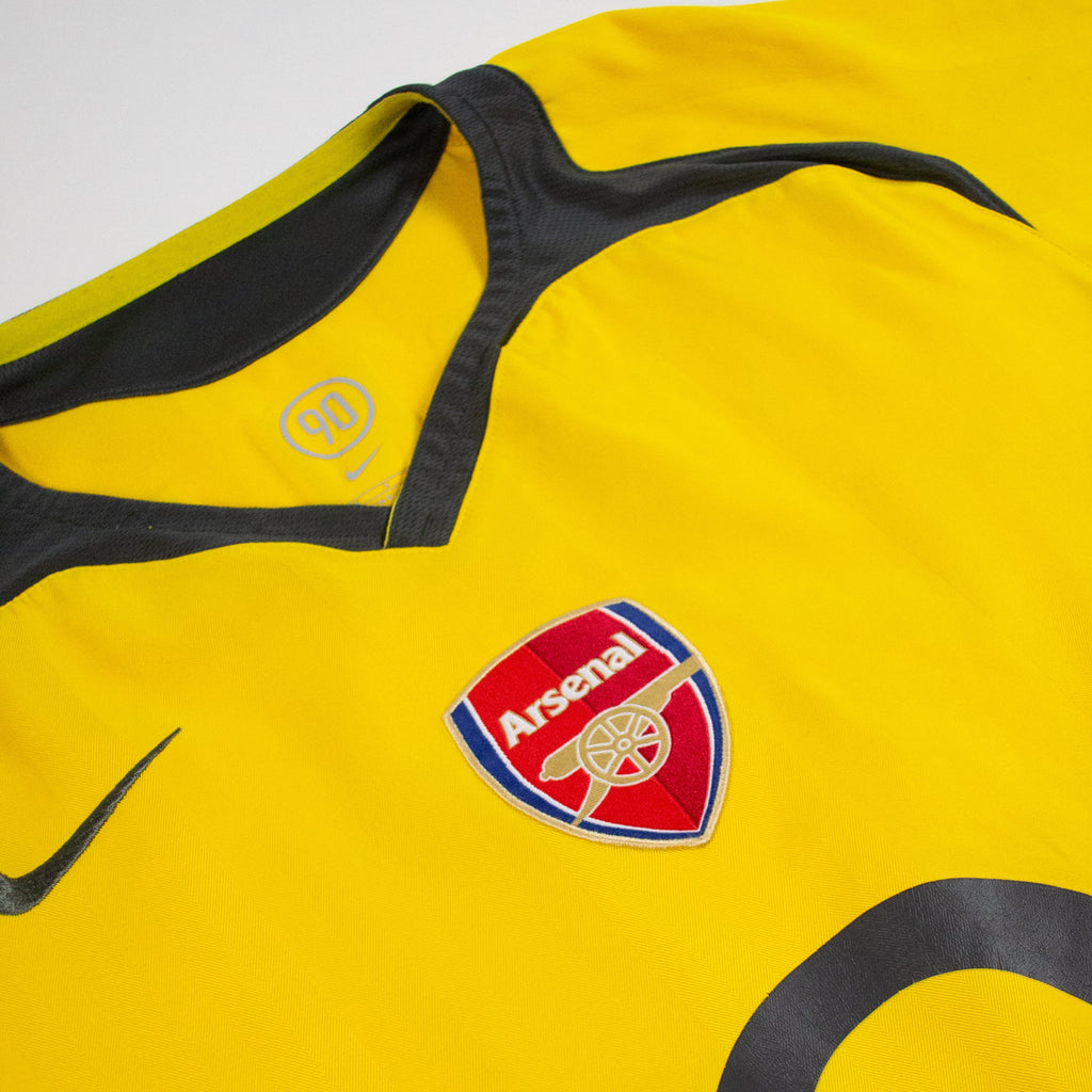 Forum X Cult Kits Arsenal 2005/06 Away Shirt - Yellow / Gun Metal