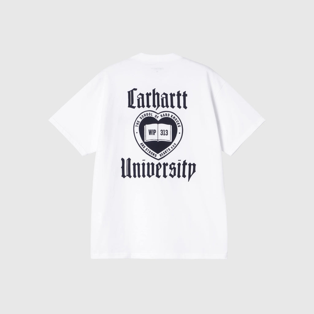 Carhartt WIP SS Schooling T-Shirt - White Back Print