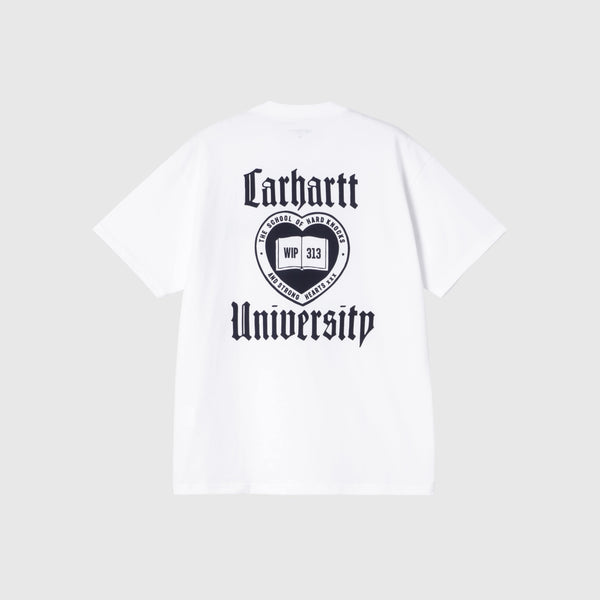 Carhartt WIP SS Schooling T-Shirt - White Back Print
