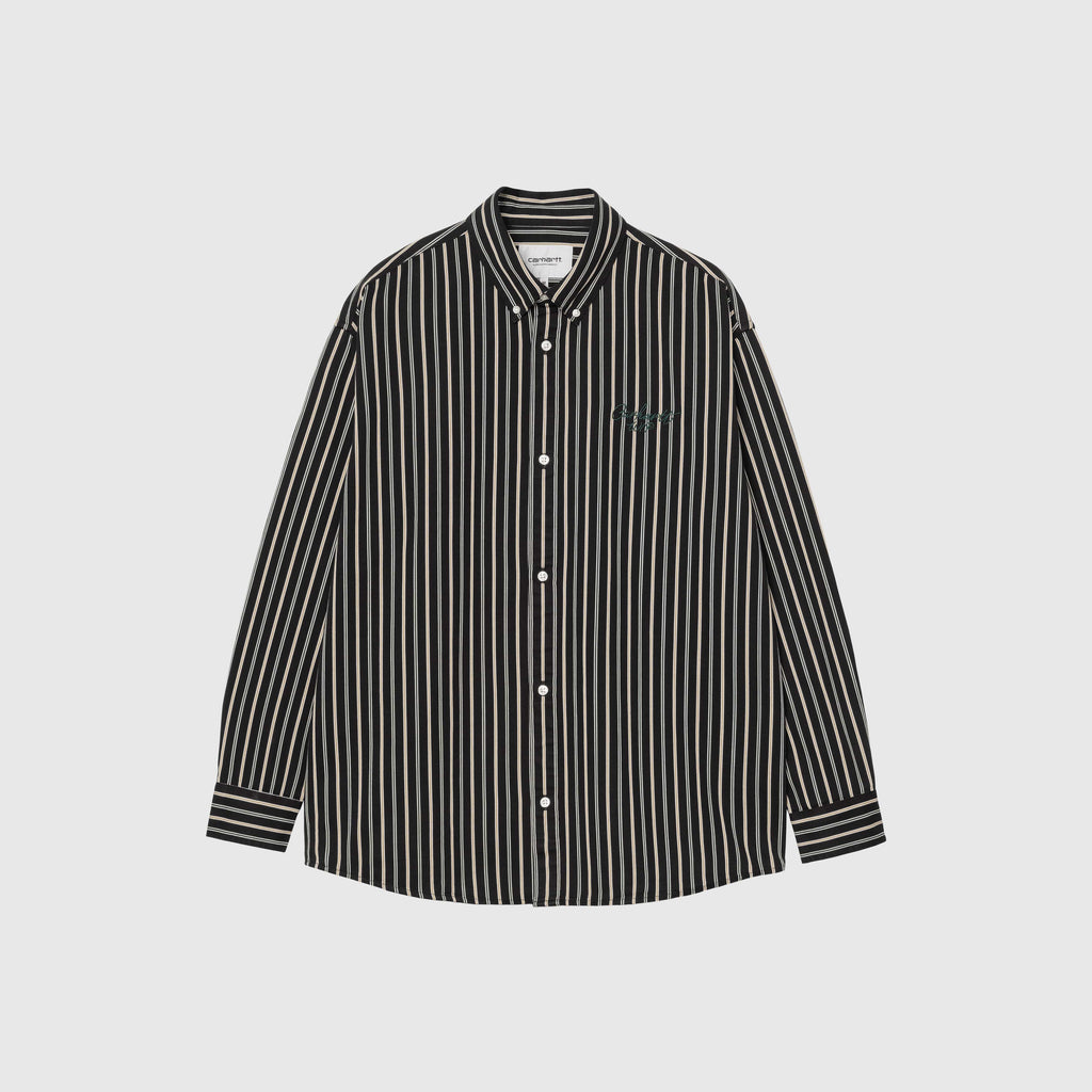Carhartt WIP LS Palance Shirt - Black Front