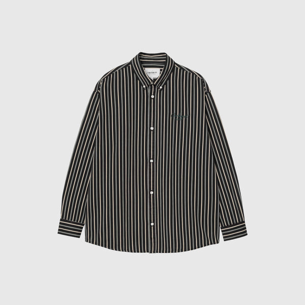 Carhartt WIP LS Palance Shirt - Black Front