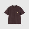 Carhartt WIP SS Work Pocket T-Shirt - Palisander Front