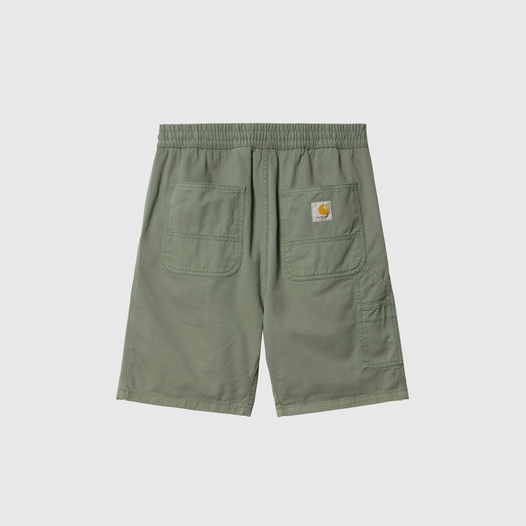 Carhartt WIP Flint Short - Park Garment Dyed - Back