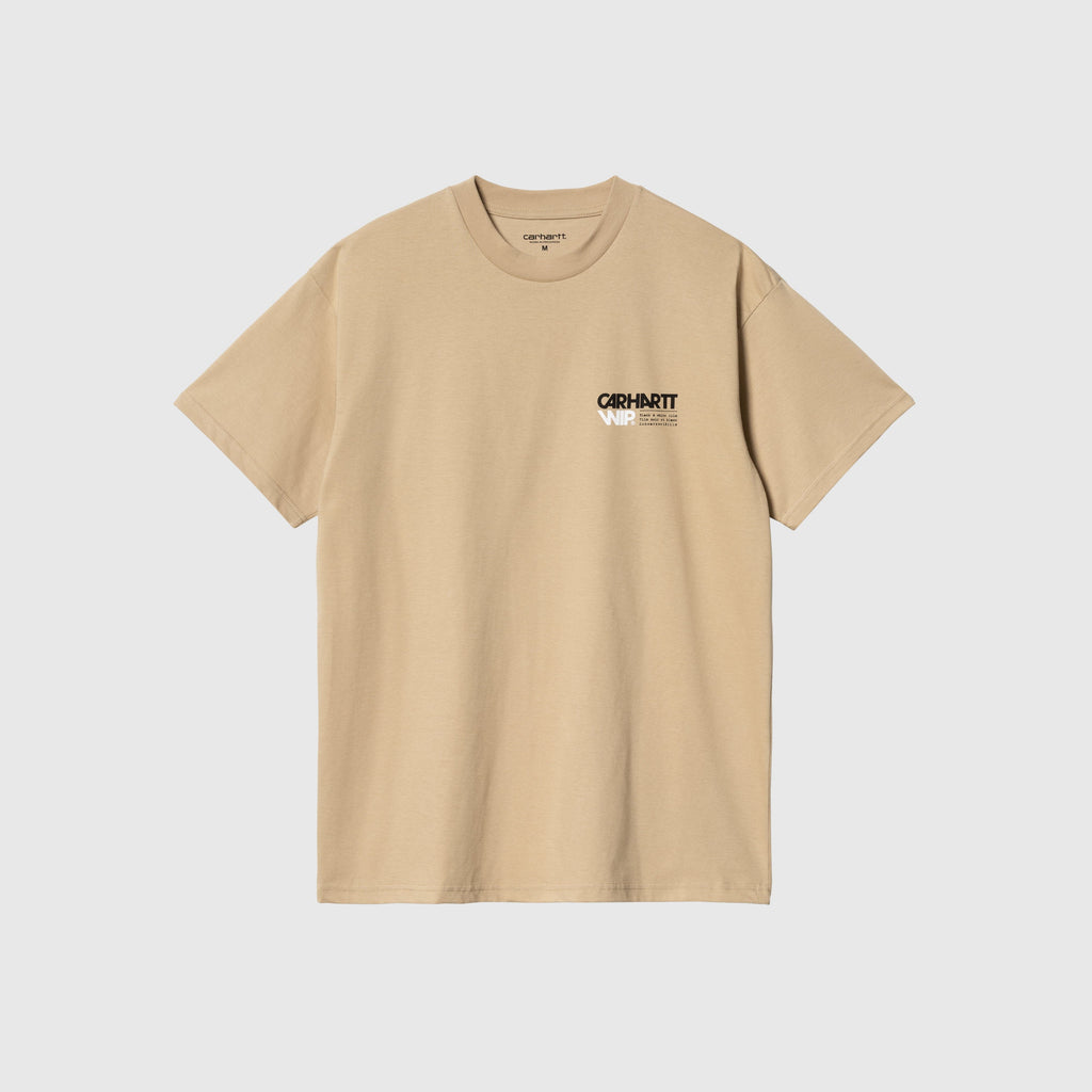 Carhartt WIP Contact Sheet T Shirt - Sable - Front
