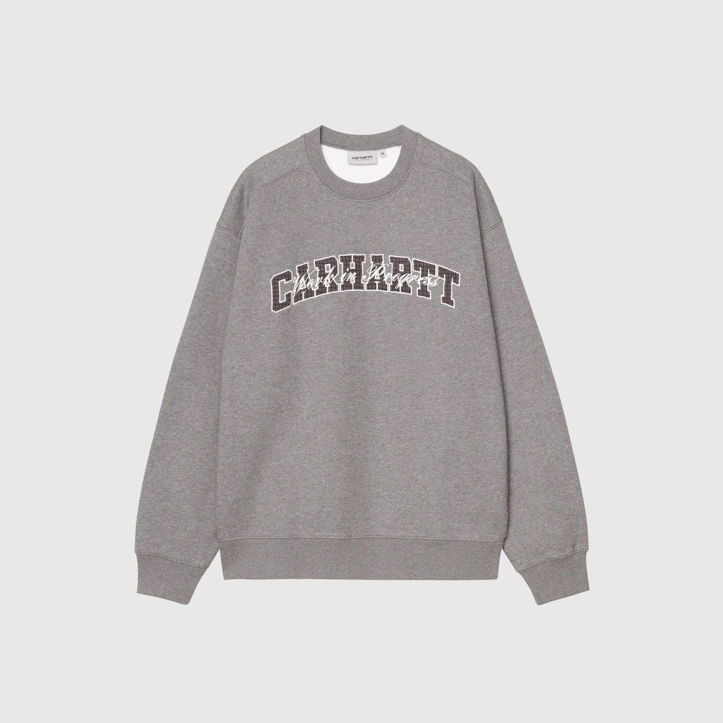Carhartt WIP Big School Sweat - Dark Grey Heather - Front