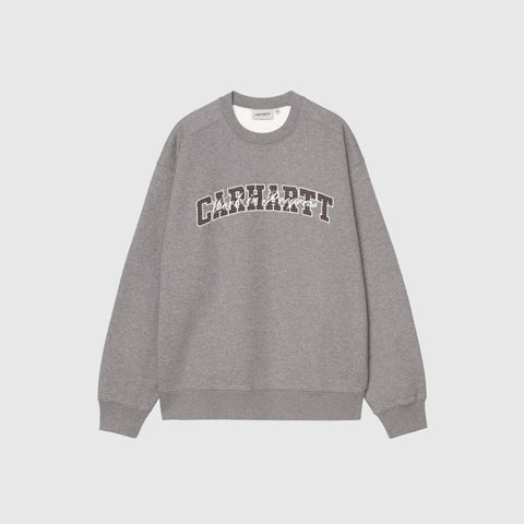 Carhartt WIP Big School Sweat - Dark Grey Heather - Front