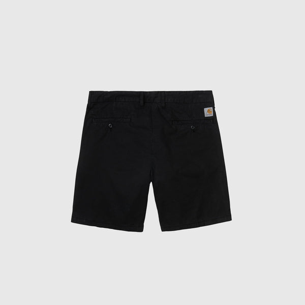 Carhartt WIP John Short - Black Garment Dyed - Back