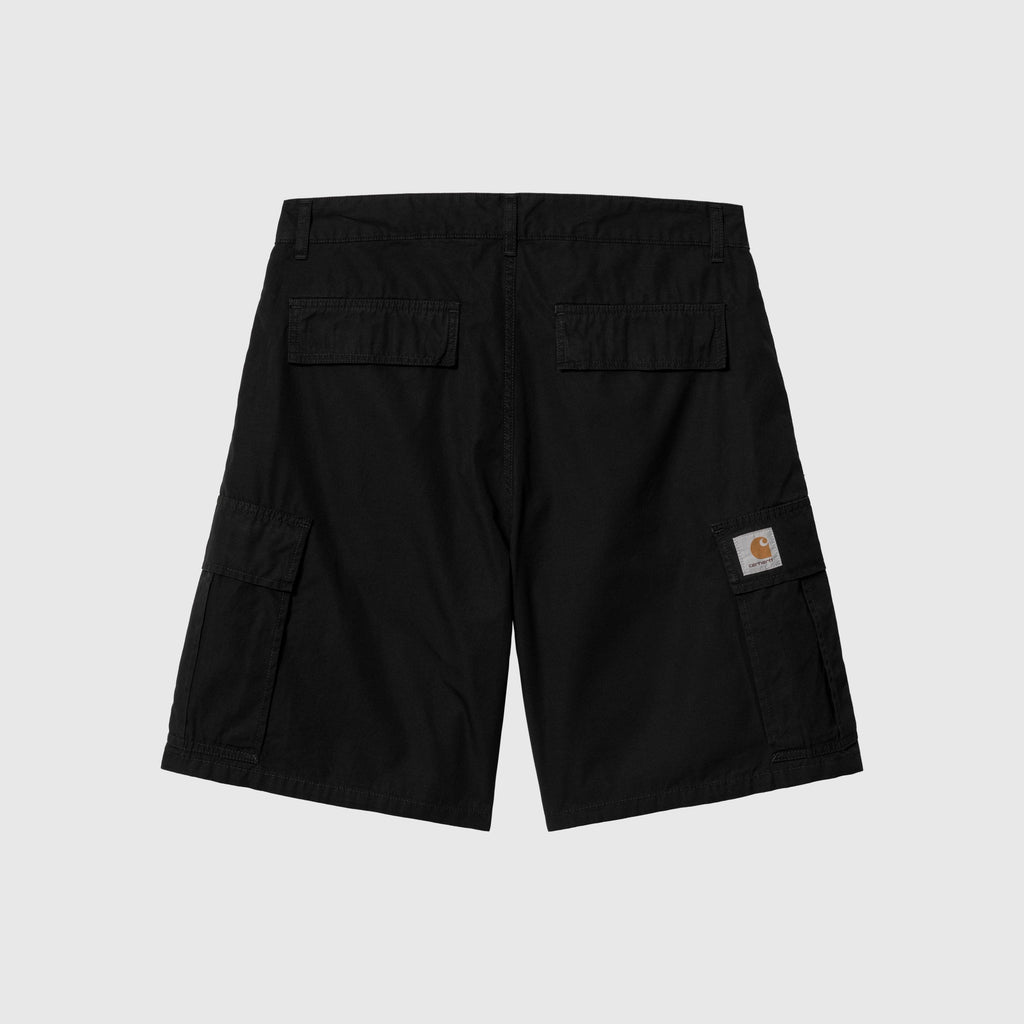 Carhartt WIP Cole Cargo Short - Black Rinsed - Back