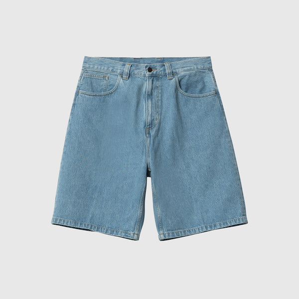 Carhartt WIP Brandon Short - Blue Stone Bleached - Front