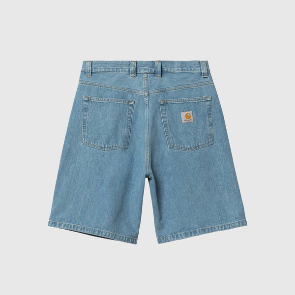 Carhartt WIP Brandon Short - Blue Stone Bleached - Back