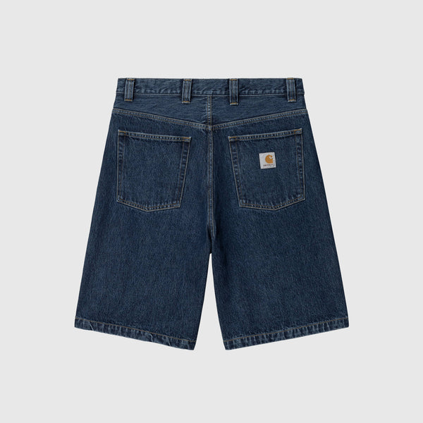 Carhartt WIP Brandon Short - Blue Stone Washed - Back
