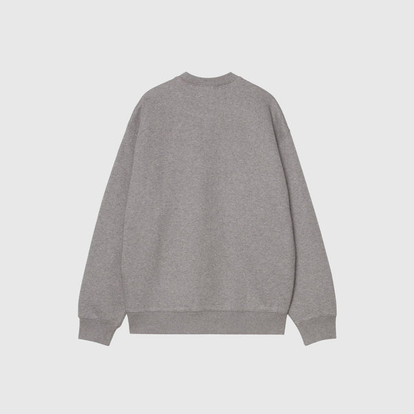 Carhartt WIP Big School Sweat - Dark Grey Heather - Back