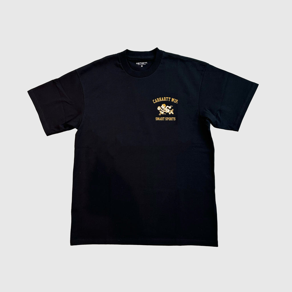 Carhartt WIP S/S Smart Sports Tee - Black - Front