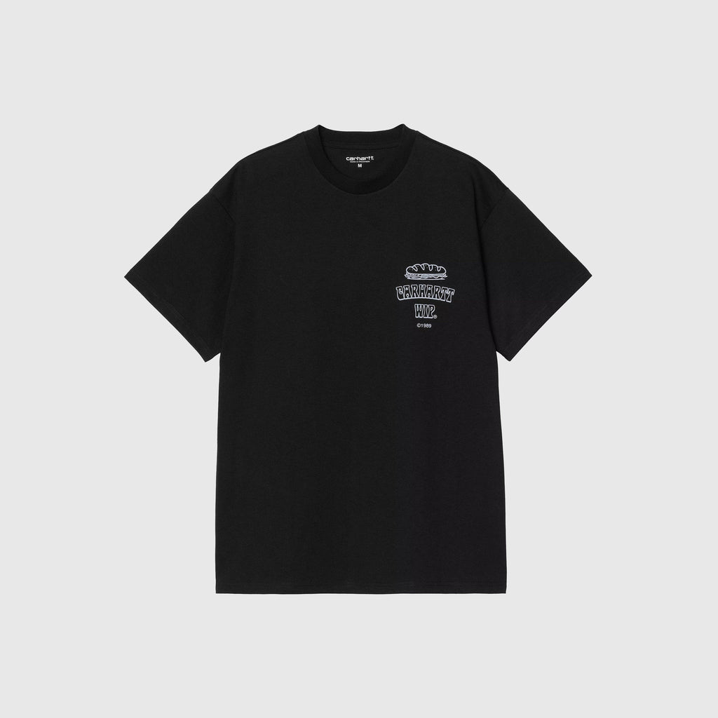 Carhartt WIP S/S Sandwich Tee - Black - Front