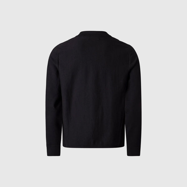 Wax Lennox Zip Polo - Black - Back