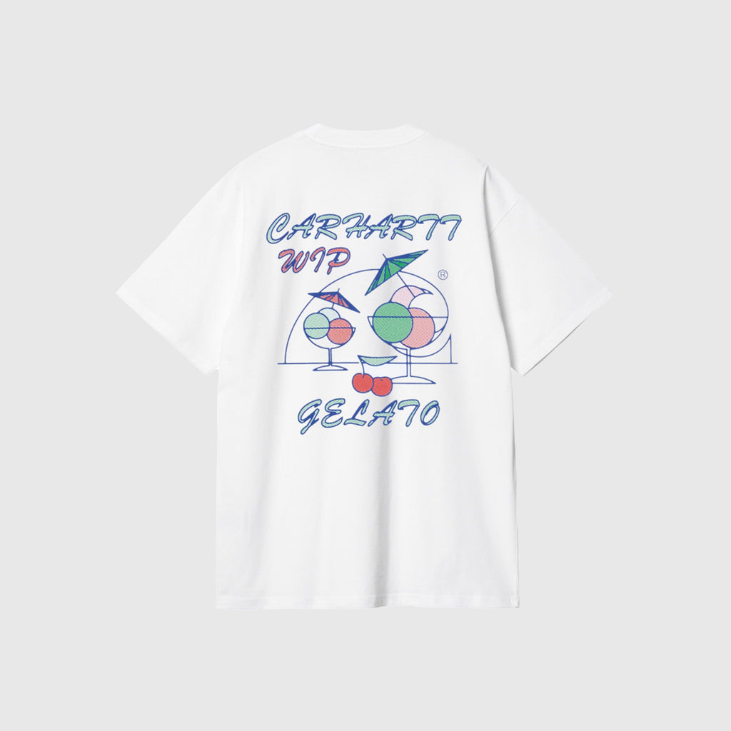 Carhartt WIP S/S Gelato T Shirt - White - Back