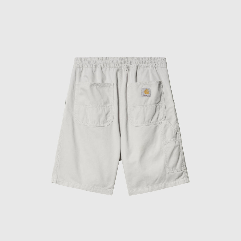 Carhartt WIP Flint Short - Sonic Silver Garment Dyed - Back