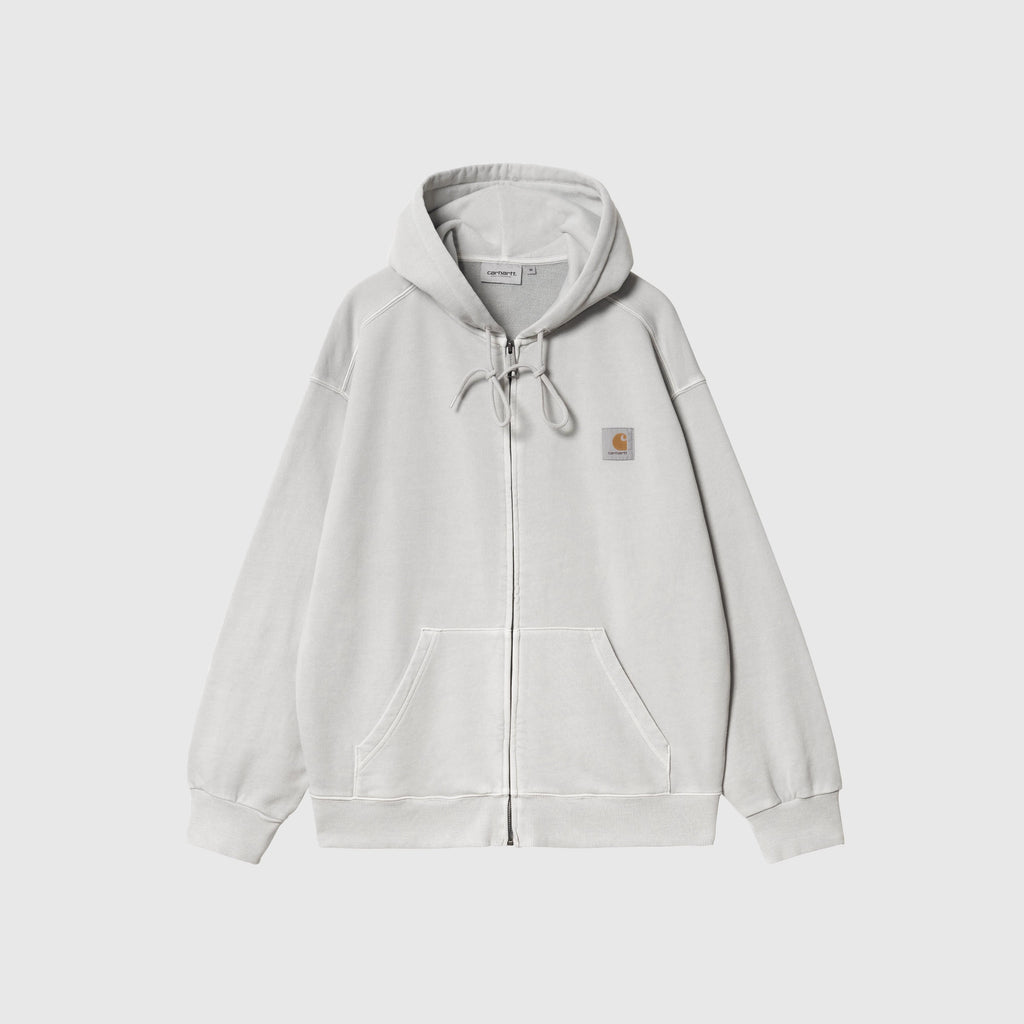 Carhartt WIP Hooded Nelson Jacket - Sonic Silver Garment Dyed - Front