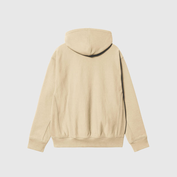 Carhartt WIP Hooded American Script Sweat - Rattan - Back