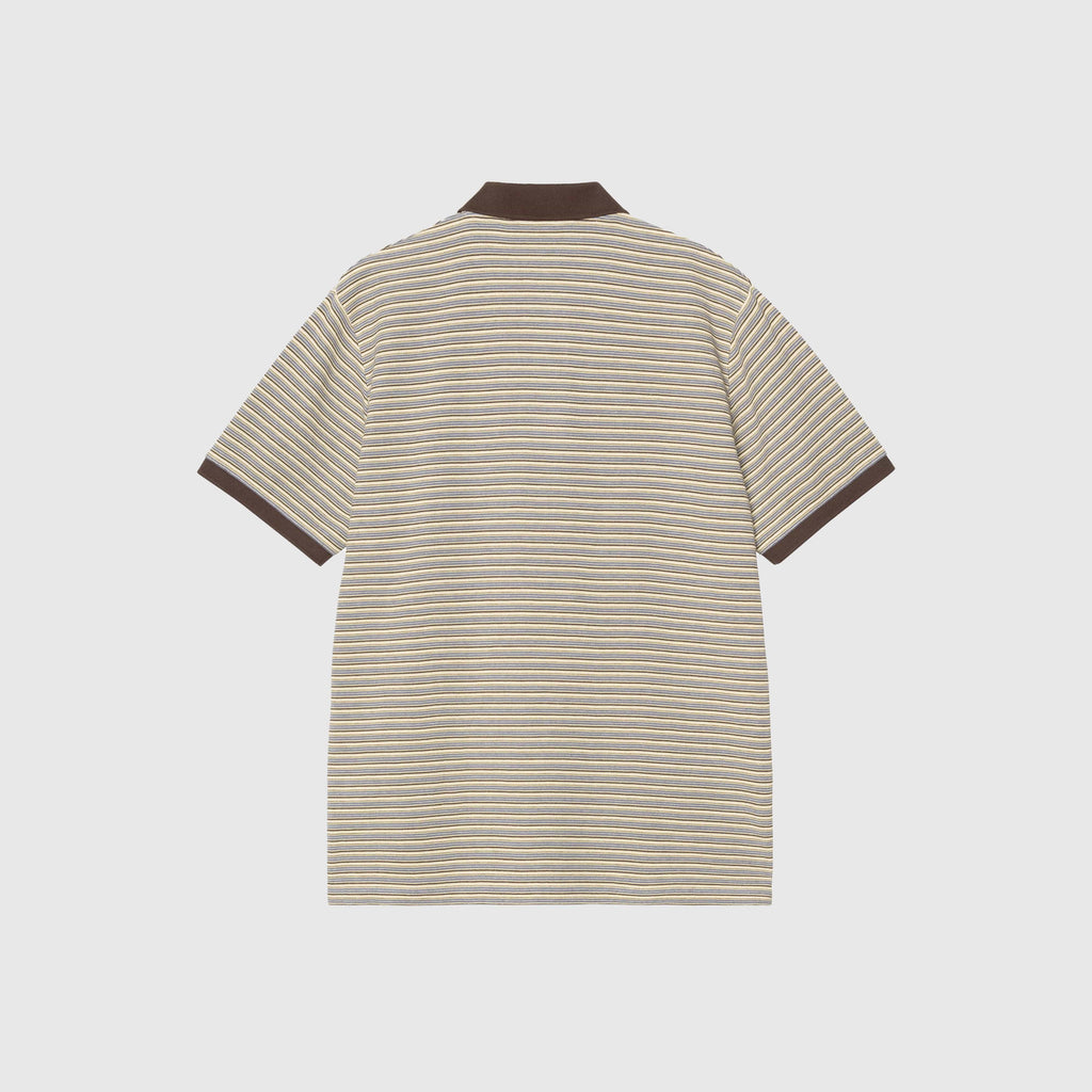 Carhartt WIP S/S Dion Polo - Dion Stripe / Wax - Back