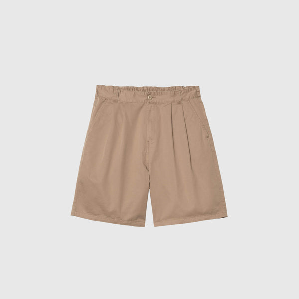 Carhartt WIP Marv Short - Leather Stone Washed - Front