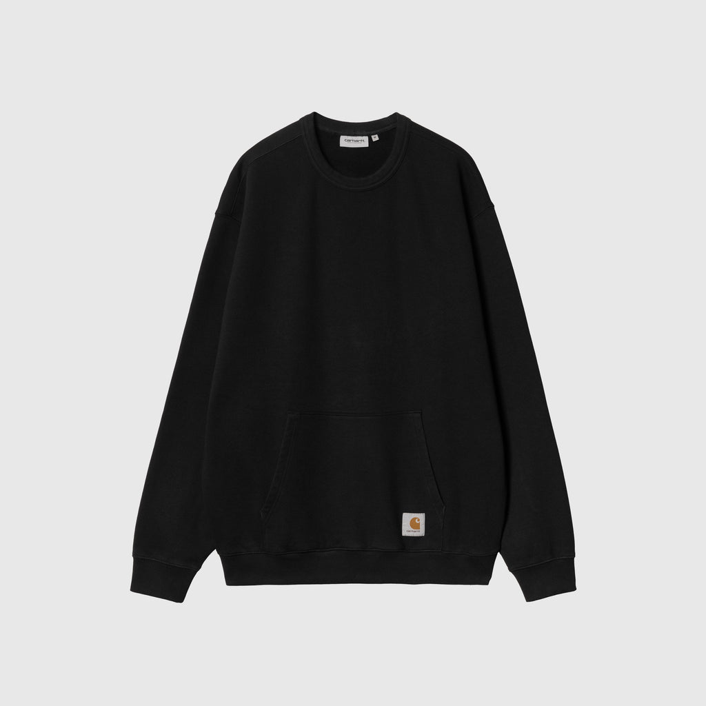 Carhartt WIP Billy Sweat - Black - Front