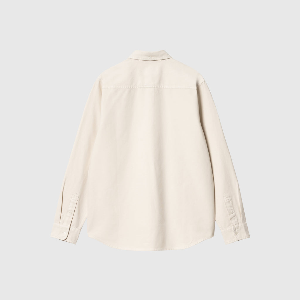 Carhartt WIP L/S Bolton Shirt - Moonbeam - Back