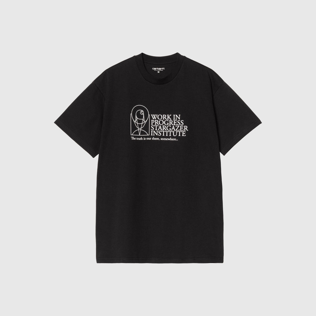 Carhartt WIP S/S Stargazer Tee - Black / White - Front