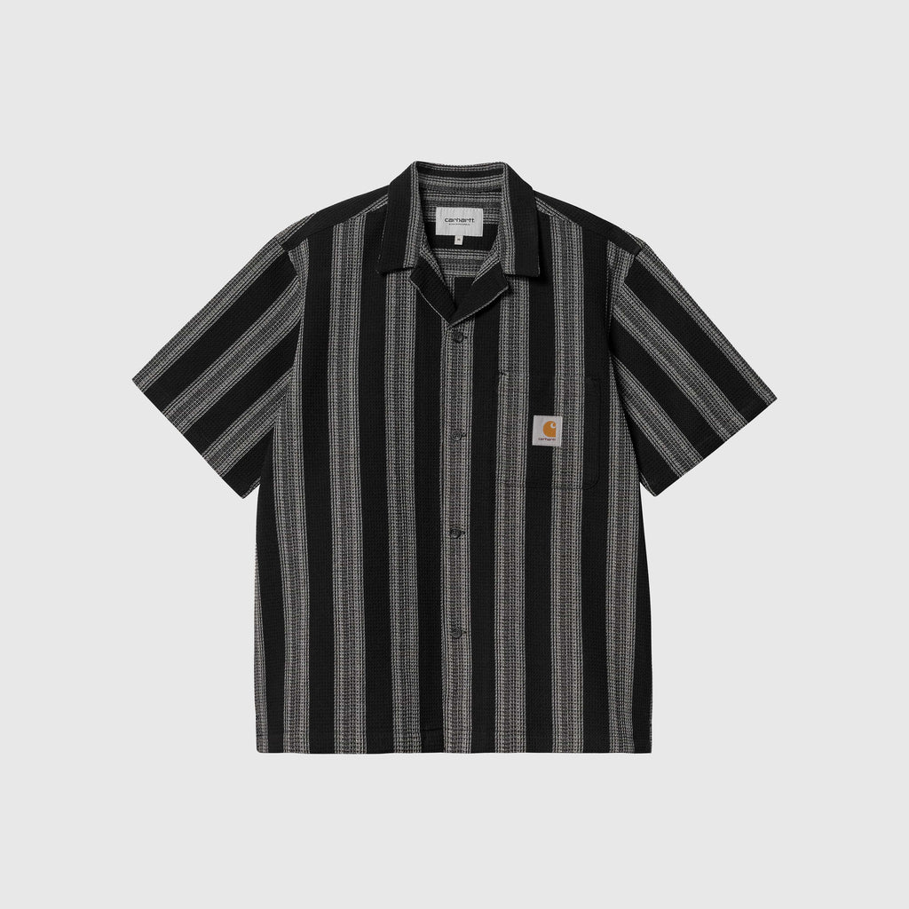 Carhartt WIP S/S Dodson Shirt - Dodson Stripe / Black - Front