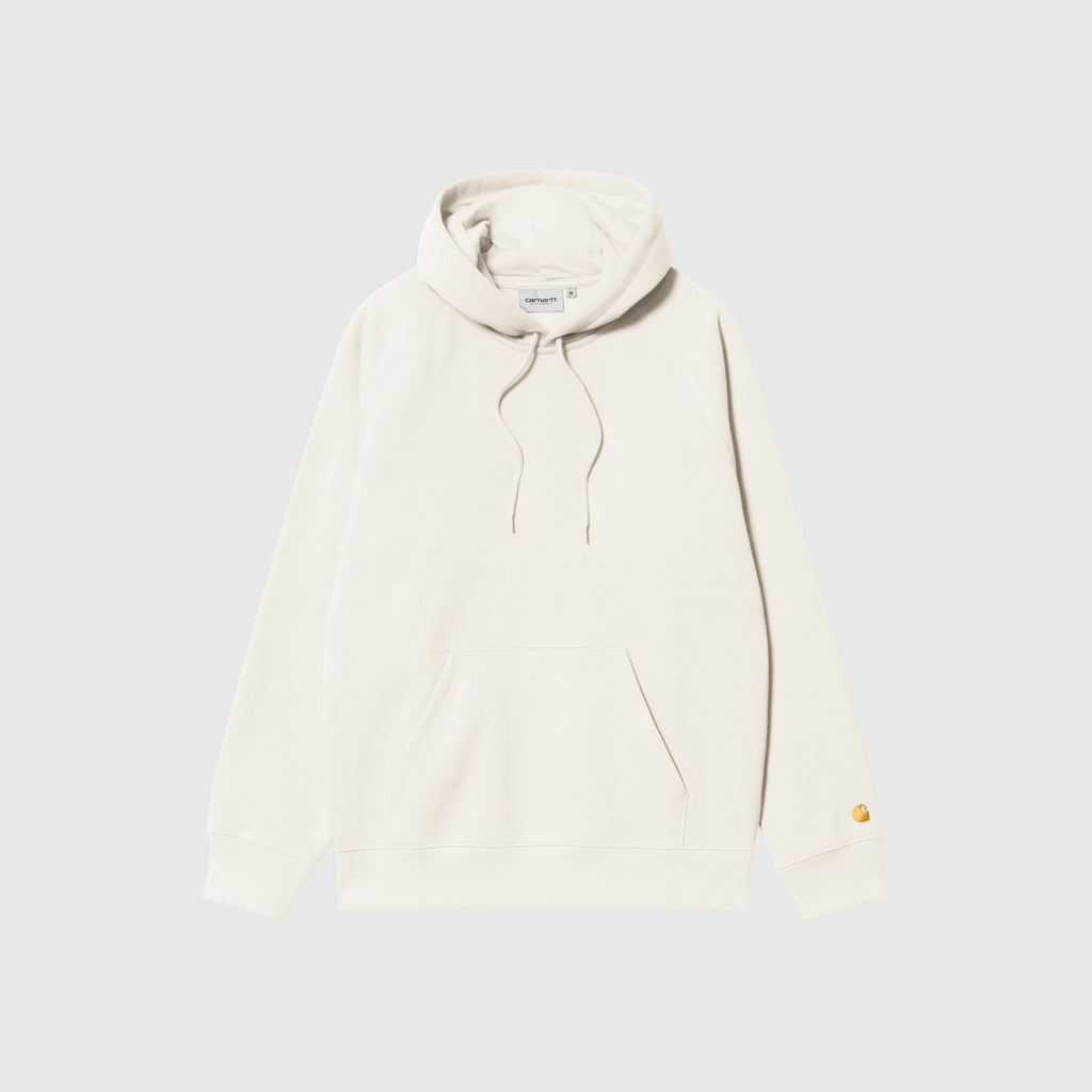 Carhartt WIP Hooded Chase Sweat - Wax / Gold - Front