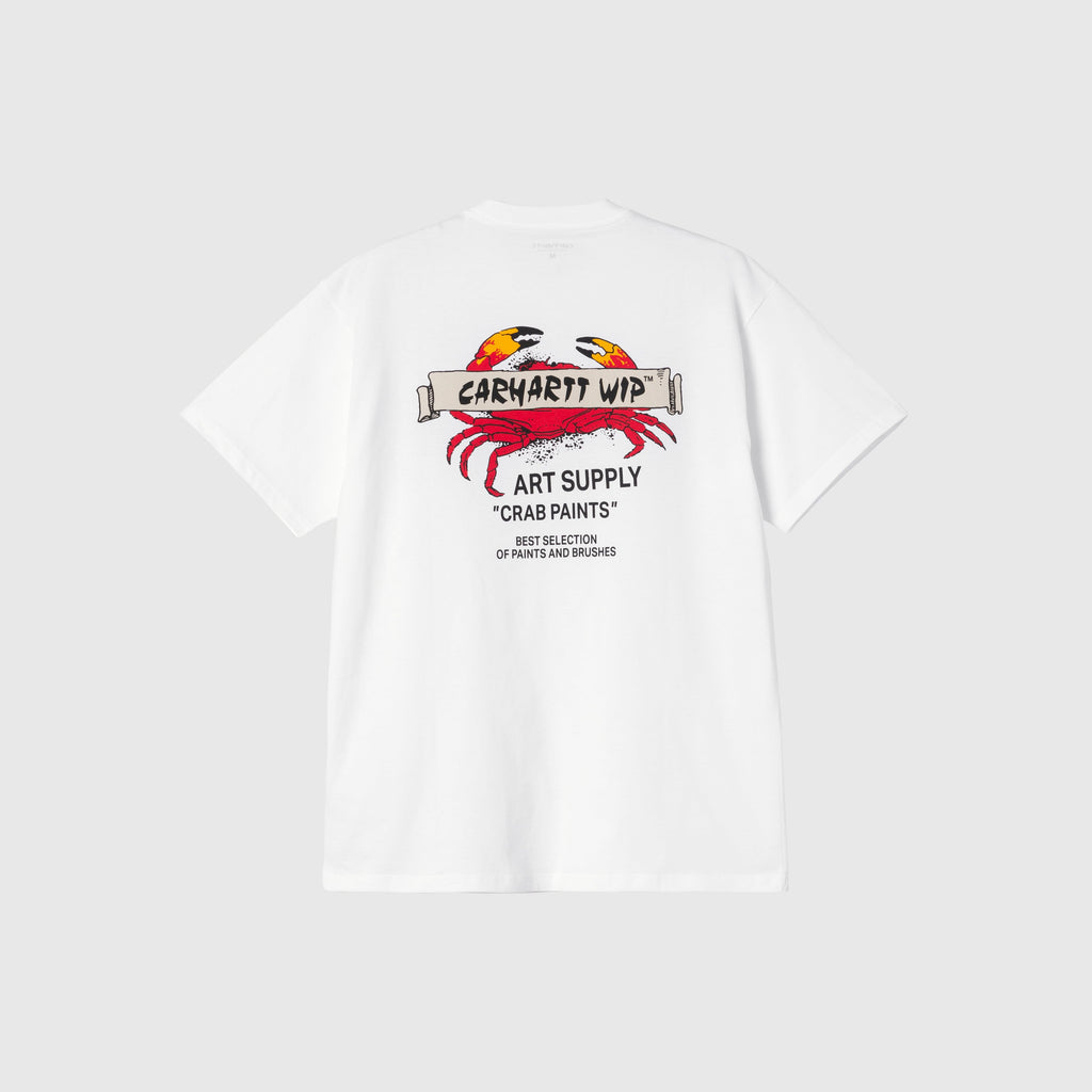 Carhartt WIP S/S Crab Paint Tee - White - Back