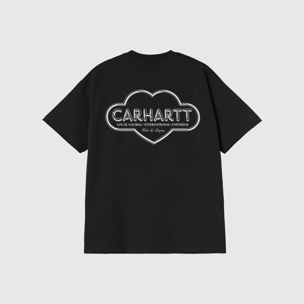 Carhartt WIP S/S Cloud Heart Tee - Black - Back