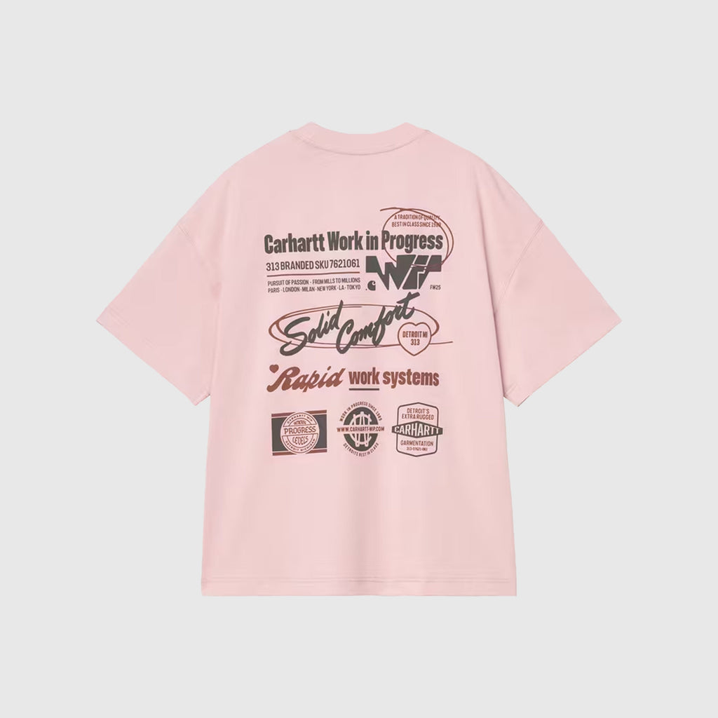 Carhartt WIP S/S Networks Tee - Glassy Pink - Back