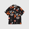 Carhartt WIP S/S Isis Maria Dinner Shirt - Dinner Print / Black - Front