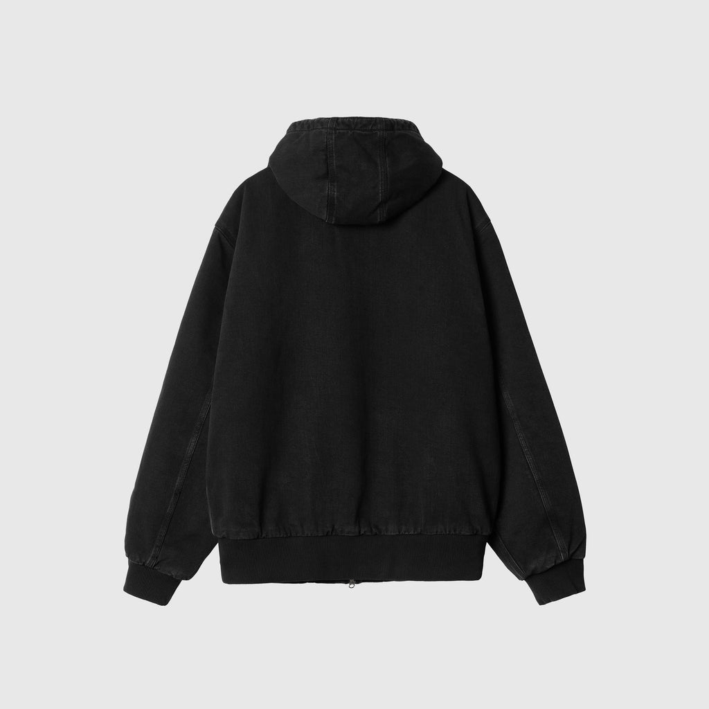 Carhartt WIP OG Active Rivet Jacket - Black Stone Washed - Back