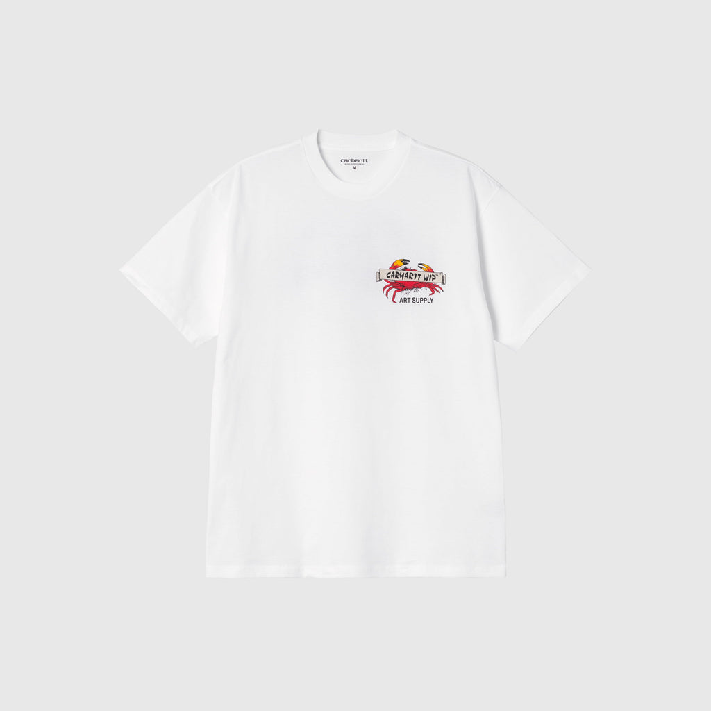 Carhartt WIP S/S Crab Paint Tee - White - Front