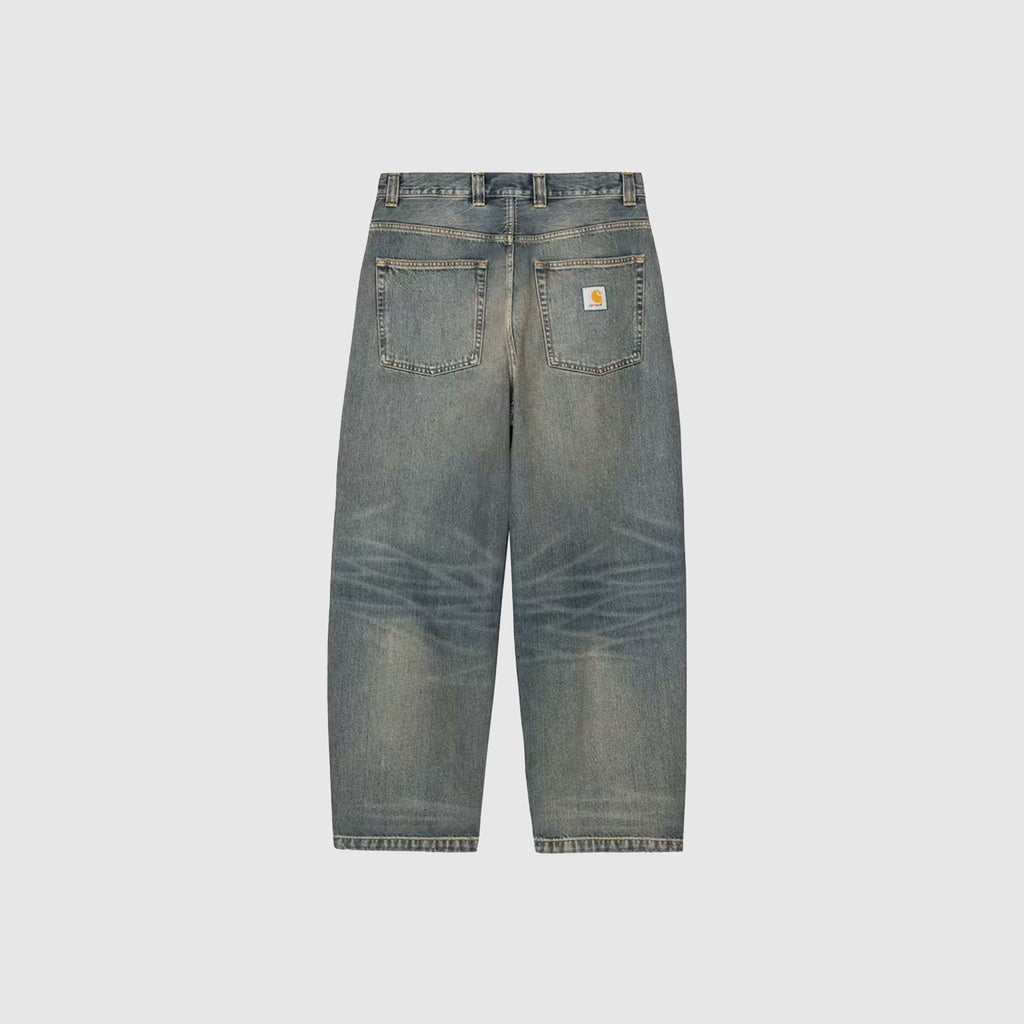 Carhartt WIP Brandon Pant - Blue Worn Used Wash - Back