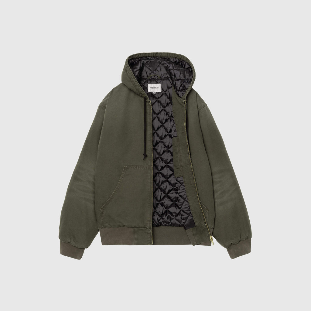 Carhartt OG Active Jacket - Olive Stone Canvas - Front Open