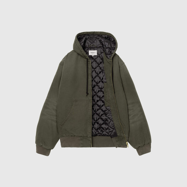 Carhartt OG Active Jacket - Olive Stone Canvas - Front Open