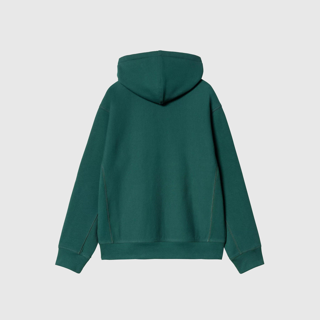 Carhartt WIP Hooded American Script Sweat - Malachite - Back