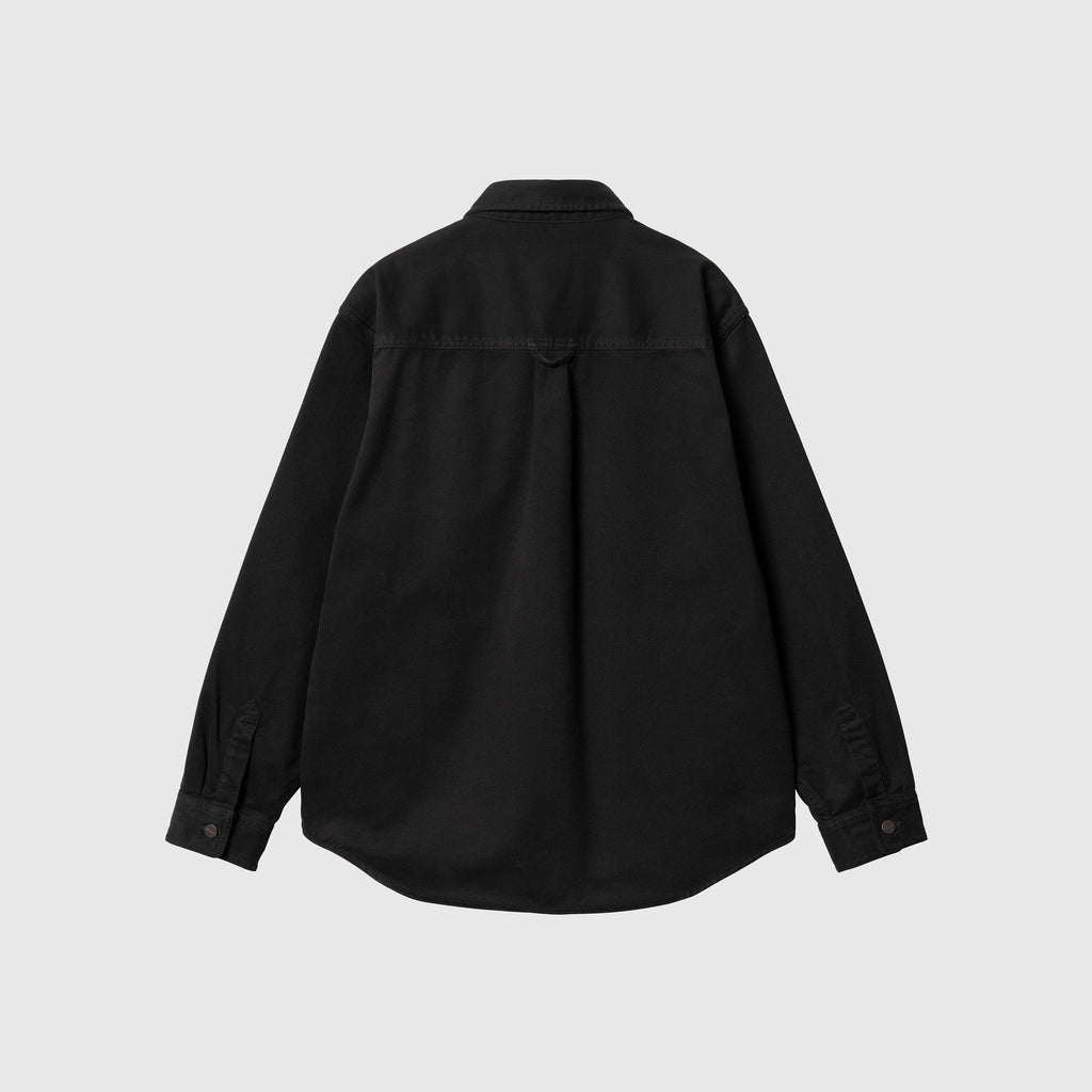 Carhartt WIP Derby Shirt Jacket - Black Rinsed - Back