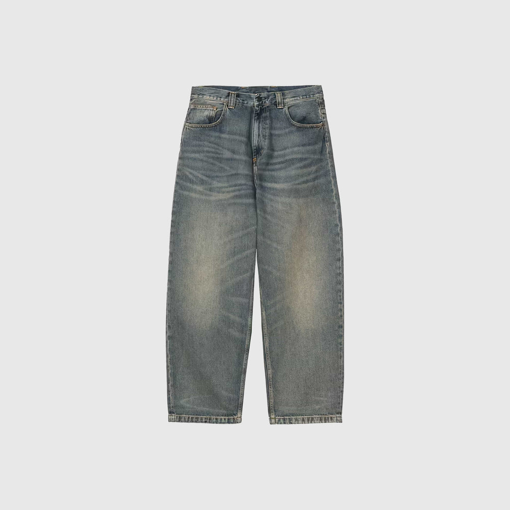 Carhartt WIP Brandon Pant - Blue Worn Used Wash - Front