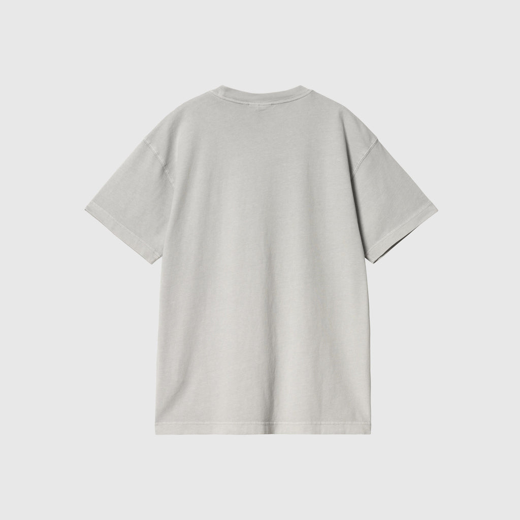 Carhartt WIP S/S Nelson T-Shirt - Sonic Silver Garment Dyed - Back