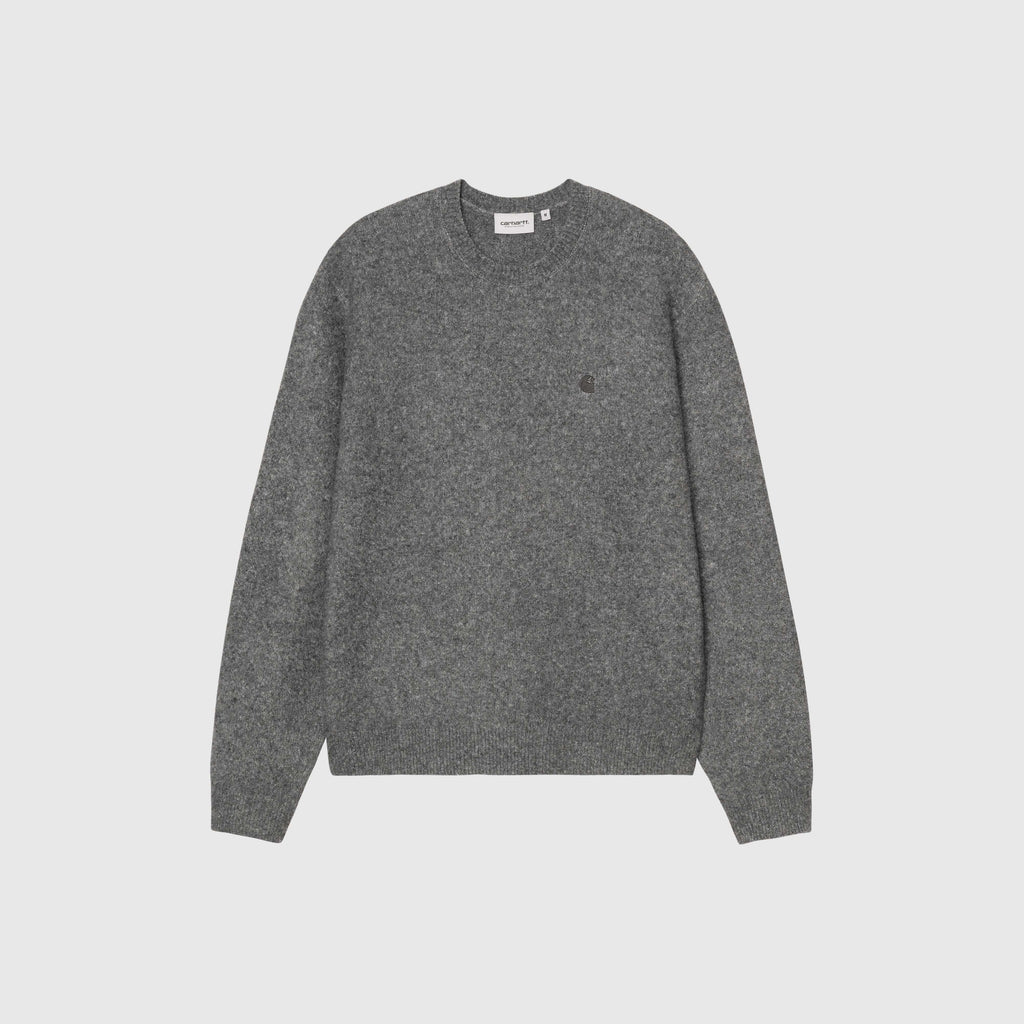 Carhartt WIP Curtis Sweater - Tangled Graphite - Front