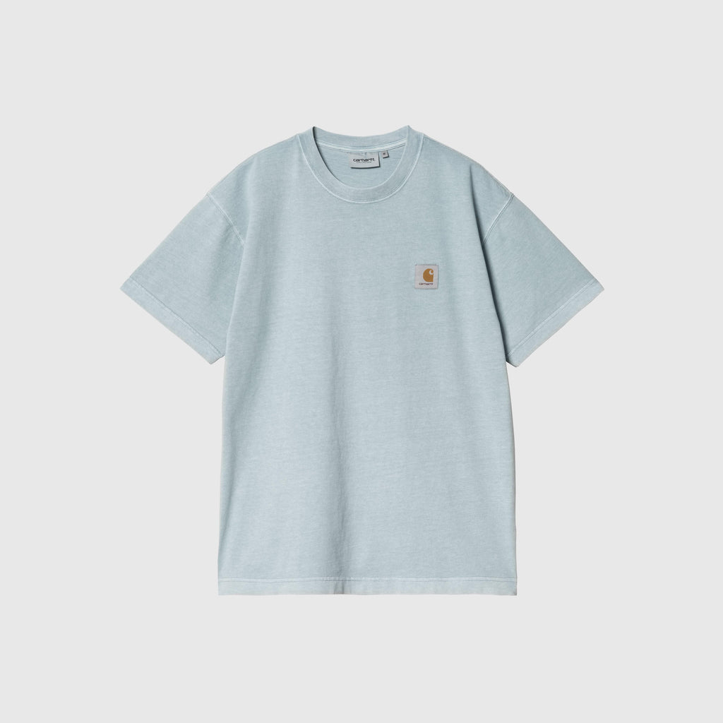 Carhartt WIP S/S Vista T Shirt - Dusty Ice Garment Dyed - Front