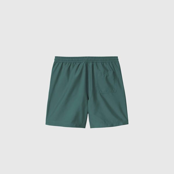 Carhartt WIP Chase Swim Trunks - Rainforest / Gold - Back