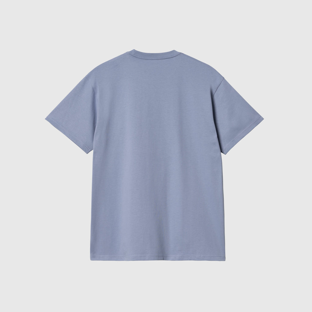 Carhartt WIP SS Chase Tee - Charm Blue / Gold - Back