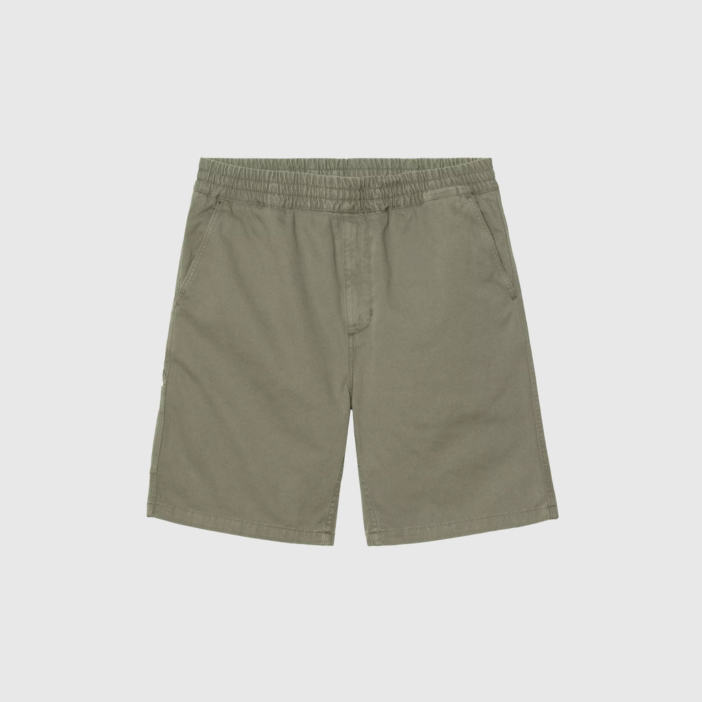 Carhartt WIP Flint Short - Leaf Garment Dyed - Front