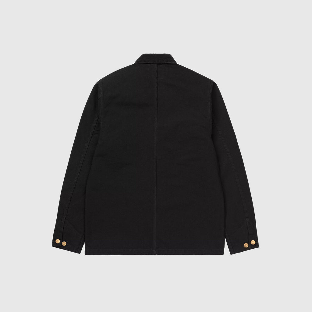 Carhartt WIP Michigan Coat - Black / Black Rinsed - Back